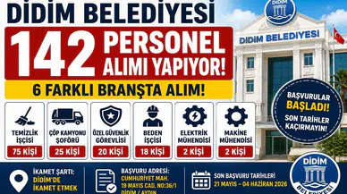 Didim Belediyesi 142 Personel Alımı Yapıyor! Temizlik İşçisi, Güvenlik ve Şoför Alımı Başladı