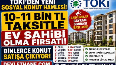 TOKİ’den Yeni Sosyal Konut Hamlesi: 10-11 Bin TL Taksitle Ev Sahibi Olma Fırsatı! İşte Konut Sayıları ve Proje Yapılacak İller