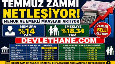 Temmuz 2026 Zamlı Maaşlar Belli Oluyor! Memur ve Emekli Maaşlarında Beklenen Artış Ortaya Çıktı