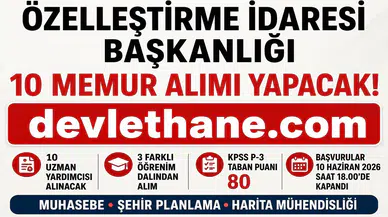 Özelleştirme İdaresi Başkanlığı 10 Uzman Yardımcısı Alımı Yapacak! KPSS 80 Puan Şartı ve Sözlü Sınav Detayları Açıklandı