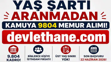 Yaş Sınırı Aranmadan 9 Bin 804 Personel Alımı! Başvurular 22 Haziran'da Sona Eriyor