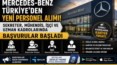 Mercedes-Benz Türkiye'den Yeni Personel Alımı! Sekreter, Mühendis, İşçi ve Uzman Kadrolarında Başvurular Başladı