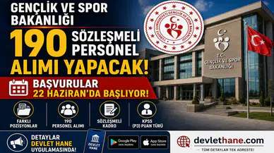 Gençlik ve Spor Bakanlığı 190 Sözleşmeli Personel Alımı Yapacak! Başvurular 22 Haziran'da Başlıyor