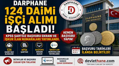Darphane 124 Daimi İşçi Alımı Başladı! KPSS Şartsız Başvuru Ekranı ve İŞKUR İlan Numaraları Yayımlandı