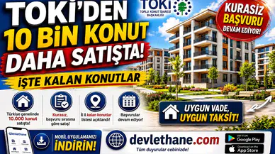 TOKİ’den 10 Bin Konut Daha Satışta! Kurasız Başvuru Devam Ediyor, İşte Kalan Konutlar