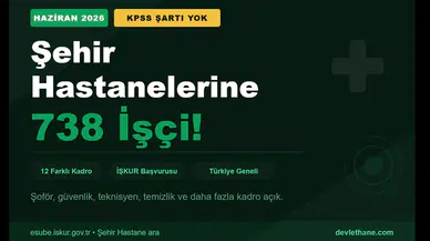 Haziran Müjdesi: Şehir Hastanelerine KPSS Şartı Olmadan 738 İşçi Alınıyor