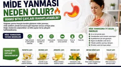 Mide Yanması Neden Olur? Hangi Bitki Çayları Rahatlatabilir?