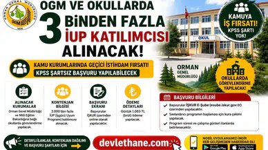 OGM ve Okullarda 3 Binden Fazla İUP Katılımcısı Alınacak! KPSS Şartsız Başvuru Ekranı ve Ödeme Detayları