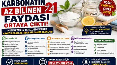 Karbonatın Az Bilinen 21 Faydası Ortaya Çıktı! Mutfaktan Ev Temizliğine Kadar Hayatı Kolaylaştıran Kullanım Alanları