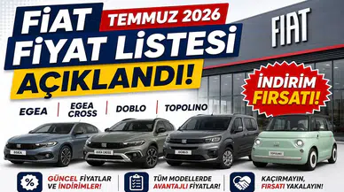 Fiat Temmuz 2026 Fiyat Listesi Açıklandı! Egea, Egea Cross, Doblo ve Topolino Modellerinde İndirim Fırsatı
