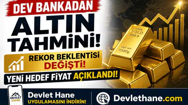 Dev Bankadan Altın Tahmini! Rekor Beklentisi Değişti: Yeni Hedef Fiyat Açıklandı