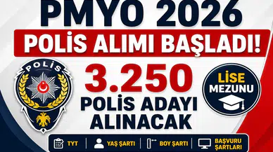 PMYO 2026 Polis Alımı Başladı! Lise Mezunu 3.250 Polis Adayı Alınacak: TYT, Yaş, Boy ve Başvuru Şartları
