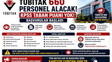 TÜBİTAK 660 Personel Alacak: KPSS Taban Puanı Yok, Başvurular Başladı