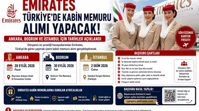 Emirates Türkiye’de Kabin Memuru Alımı Yapacak: Ankara, Bodrum ve İstanbul İçin Tarihler Açıklandı