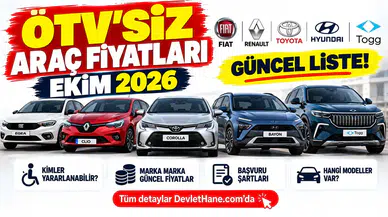 ÖTV'siz Araç Fiyatları Ekim 2026! Fiat, Renault, Toyota, Hyundai ve Togg Güncel Liste