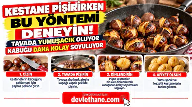 Kestane Pişirirken Bu Yöntemi Deneyin! Tavada Yumuşacık Oluyor, Kabuğu Daha Kolay Soyuluyor