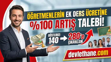 Öğretmenlerin ek ders ücretine yüzde 100 artış talebi: Gösterge 140’tan 280’e çıkarılsın n ek ders ücretine yüzde 100 artış talebi: Gösterge 140’tan 280’e çıkarılsın