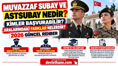 Muvazzaf Subay ve Astsubay Nedir? Kimler Başvurabilir, Aralarındaki Farklar Nelerdir? 2026 Güncel Rehber