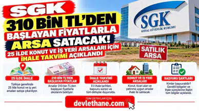 SGK 310 Bin TL'den Başlayan Fiyatlarla Arsa Satacak! 25 İlde Konut ve İş Yeri Arsaları İçin İhale Takvimi Açıklandı