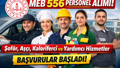 Milli Eğitim Bakanlığı 556 Destek Personeli Alımı Başladı! Şoför, Kaloriferci, Aşçı ve Yardımcı Hizmetler Kadroları Açıldı