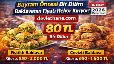 Bayram Öncesi Baklava Fiyatları Rekor Kırdı! Bir Dilim Baklava 80 TL’ye Dayandı (2026)