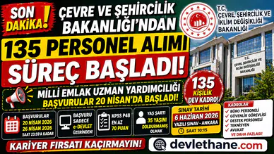 Bakanlıktan Dev Alım: 135 Milli Emlak Uzman Yardımcısı Alımı Başladı! Başvuru Şartları ve Sınav Takvimi Açıklandı