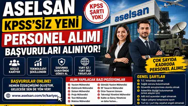 ASELSAN KPSS Şartsız Personel Alımı Başladı! Çok Sayıda Kadro İçin Online Başvurular Açıldı