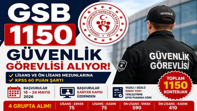 GSB 1150 Güvenlik Görevlisi Alımı Başladı! KPSS 60 Puanla Başvuru Şansı