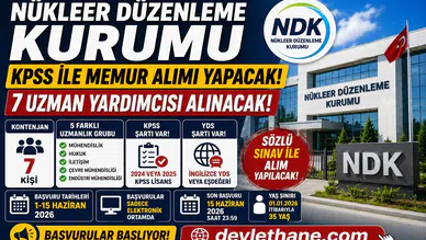 Nükleer Düzenleme Kurumu 7 Uzman Yardımcısı Alımı Yapacak! KPSS ile Memur Alımı Başvuruları Başlıyor