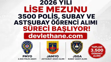 2026 PMYO, JAMYO ve JSGA Başvuruları İçin Geri Sayım! Lise Mezunlarına Yaklaşık 3.500 Kişilik Kariyer Fırsatı