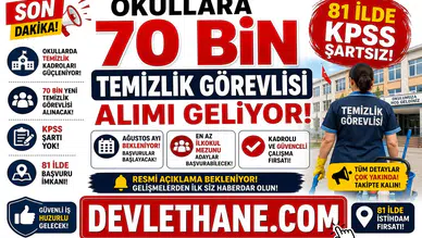 Okullara 70 Bin Temizlik Görevlisi Alımı Geliyor! 81 İlde KPSS Şartsız Başvurular İçin Ağustos Ayı Bekleniyor