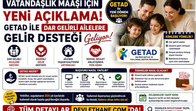Vatandaşlık Maaşı İçin Yeni Açıklama: GETAD ile Dar Gelirli Ailelere Gelir Desteği Geliyor