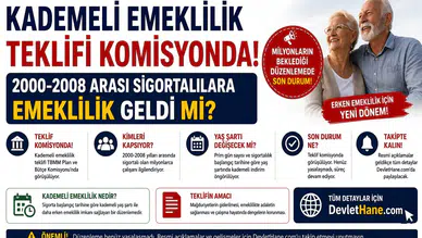 Kademeli Emeklilik Teklifi Komisyonda: 2000-2008 Arası Sigortalılara Emeklilik Geldi mi?