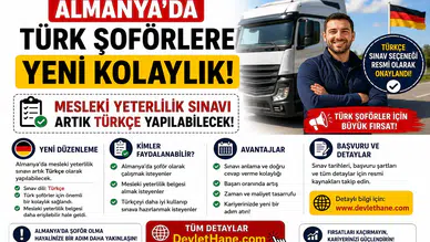 Almanya’da Türk Şoförlere Yeni Kolaylık: Mesleki Yeterlilik Sınavı Artık Türkçe Yapılabilecek