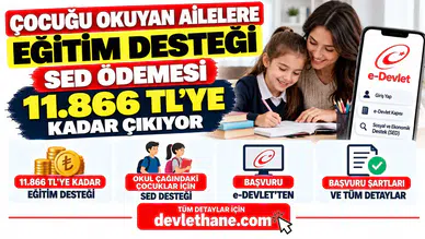Çocuğu Okuyan Ailelere Eğitim Desteği: SED Ödemesi 11.866 TL’ye Kadar Çıkıyor – Başvuru e-Devlet’ten