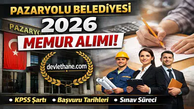 Pazaryolu Belediyesi 3 Kadroya Memur Alacak! Başvuru Tarihleri ve Şartları Açıklandı