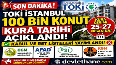 TOKİ İstanbul 100 Bin Konut Kura Tarihi Açıklandı! Kabul ve Ret Listeleri Yayımlandı