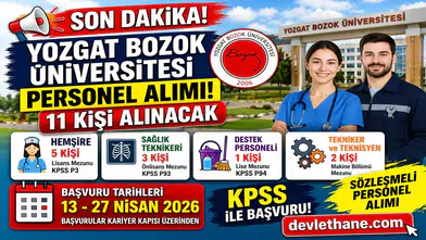 Yozgat Bozok Üniversitesi 11 Personel Alımı Yapacak! Başvurular Başladı