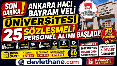 Ankara Hacı Bayram Veli Üniversitesi 25 Personel Alımı Başladı! Başvurular e-Devlet’te Açıldı