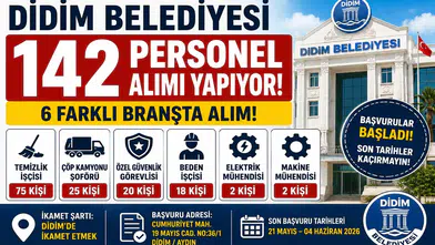 Didim Belediyesi 142 Personel Alımı Yapıyor! Temizlik İşçisi, Güvenlik ve Şoför Alımı Başladı