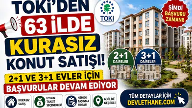 TOKİ'den 63 İlde Kurasız Konut Satışı! 2+1 ve 3+1 Evler İçin Başvurular Devam Ediyor