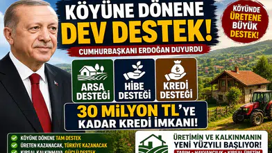 Köyüne Dönene Dev Destek! Arsa, Hibe ve 30 Milyon TL’ye Kadar Kredi İmkanı Açıklandı