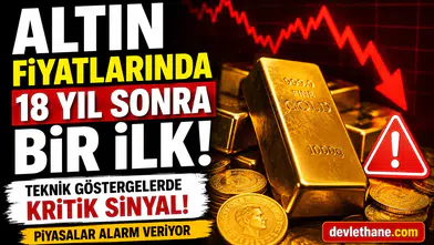 Altın Fiyatlarında 18 Yıl Sonra Bir İlk! Teknik Göstergelerde Kritik Sinyal, Piyasalar Alarm Veriyor