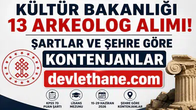 Kültür ve Turizm Bakanlığı 13 Arkeolog Alımı Yapacak! KPSS 70 Puan Şartı, Kontenjanlar ve Başvuru Takvimi Açıklandı
