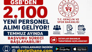 GSB’den 2.100 Yeni Personel Alımı Geliyor! Temmuz Ayında Başvuru Süreci Başlayabilir