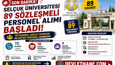 Selçuk Üniversitesi 89 Sözleşmeli Personel Alımı Başladı! 70 Hemşire, Sağlık Teknikeri ve Destek Personeli Alınacak