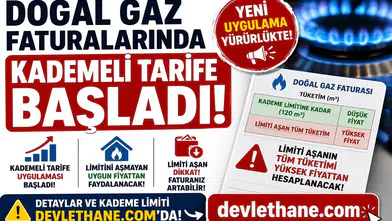 Doğal Gaz Faturalarında Kademeli Tarife Başladı! Limiti Aşanın Tüm Tüketimi Yüksek Fiyattan Hesaplanacak