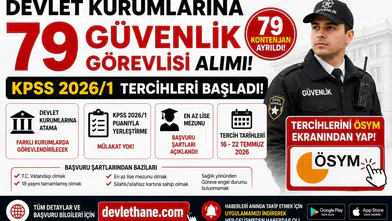 Devlet Kurumlarına 79 Güvenlik Görevlisi Alımı! KPSS 2026/1 Başvuru Şartları ve ÖSYM Tercih Ekranı