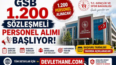 GSB 1.200 Sözleşmeli Personel Alımı Başlıyor! Başvuru Şartları ve Tarihleri Açıklandı