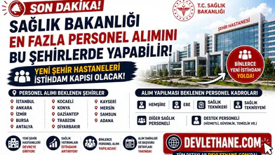Sağlık Bakanlığı En Fazla Personel Alımını Bu Şehirlerde Yapabilir! Yeni Şehir Hastaneleri İstihdam Kapısı Olacak